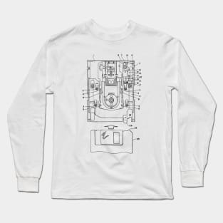 Floppy Disk Vintage Patent Hand Drawing Long Sleeve T-Shirt